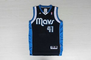 Maillot De Basket Dallas Mavericks Dirk Nowitzki 41 Tissus Sportif Fans Edition Bleu Fonce